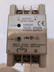 Omron S82K-01524 24V DC 0.5A Power Supply DIN Rail Mount – Working Pull