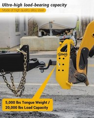 New Upgrade Hitch Attachment for Skid Steer, 5000/20000 lbs Load Capacity