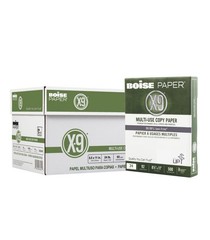 Boise X-9 3-Hole Punched Letter Print Copy Paper, 20 Lb, 500-Sheets, 10-Ream