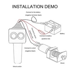 Winch Controller, Winch Hand-Held Remote Replacement with Forward & Reverse B…