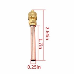 20 Service/Access Valve 1/4″ SAE *1/4″ OD *2.75″ Stem Core Refrigeration Set