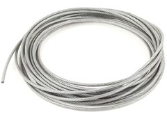 Clear Vinyl Coated Stainless Steel 304 Cable Wire Rope 7×19 3/16″ thru 1/4″