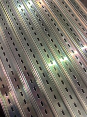 10 pieces DIN Rail Slotted Steel, RoHS Compliant, 35mm x 7.5mm, 1 Meter