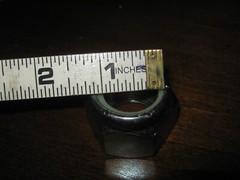 1″-14 Fine Thread Nylon Insert Lock Nut – Unknown Grade or Finish