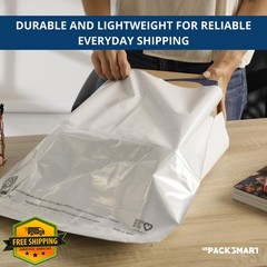 US PACK SMART 24″x24″ Poly Mailers Arctic White 100 Pack