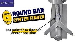 Round Work Piece Center Finder Tool 3/8″ Shank for Milling Machine USA FULFILLED