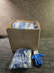 (156 PAIRS) PIP 39-C122/L Industrial Large Polyester Gloves W/ Latex-Coated Palm