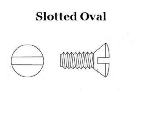 4-40 x 1/4″ 82° Oval Head Screw Slotted Countersunk Nylon Fastener S19041