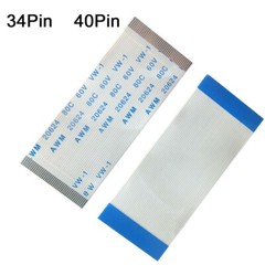 34Pin 40Pin FFC Flexible Flat Cable Ribbon Pitch 0.5mm AWM 20624 Length 6 – 40CM