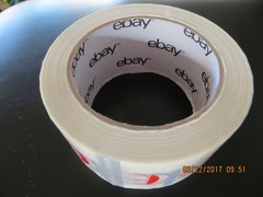 2″ x 75 yard CLASSIC eBay-Branded BOPP Packaging Tape Single Roll FAST FREE SHIP