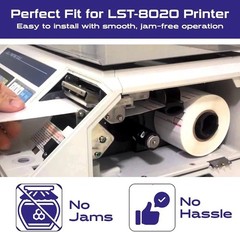 CAS LST-8020 Scale Label, 58 x 60 mm, UPC/Ingredients 12 rolls of 500 labels
