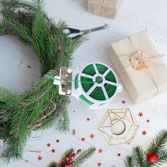 Twist Tie, 328 Feet (100m), green cable ties with Cutter, Garden Plant Ties Reus