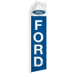 FORD FLUTTER FLAG Tall Feather Swooper New Used Cars Advertisin​g Banner Sign