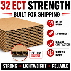 11 x 14 Corrugated Cardboard Pads Inserts Filler Sheets 32 ECT Shipping Boards