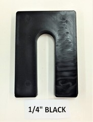 HORSESHOE SHIMS,PLASTIC 3″X4″, VARIOUS THICKNESS & QUANTITIES *SEE DESCRIPTION*