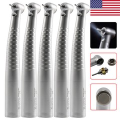 1-5* Dental High Speed Fiber Optic LED handpiece Standard Head/ 6Hole Coupler Dr