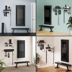 Crostice 1-Tier Floating Shelf 16.75 inches x 6.5 x 3.4 inches, Black
