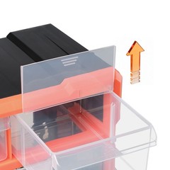 VEVOR 22-Drawer Storage Organizer Plastic Drawer Parts Storage Cabinet Stackable