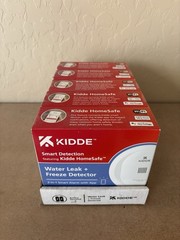 Kidde Smart Water Leak & Freeze Detector WiFi Alarm Google Alexa 5 Pack