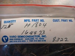 LOT (10) H1804 High Voltage 30KV Rectifier Diodes made by VARO — New and Unused