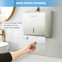 Paper Towel Dispenser Wall Mount Commercial, C Fold Multifold Hand Paper Towel D