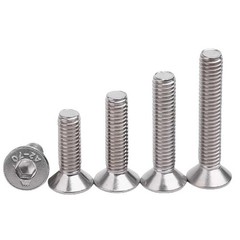 M3 M4 Countersunk Bolts Allen Socket Screws A2 304 Stainless Steel DIN 7991