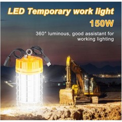 150W LED Temporary Work Light 5000K IP65 Job Site Construction Linkable
