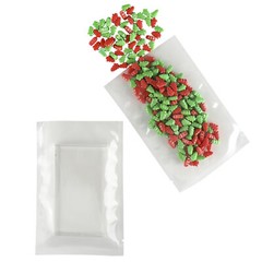 100x Flat Clear Polyethylene Chamber Vacuum Seal Food Bags Open Top Bags 4″ x 6″