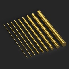 36 Pieces Brass Round Rods, Brass Rods Lathe Bar Stock, 1.0mm, 1.5mm, 2.0mm, …