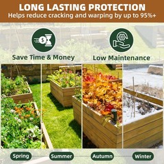 Garden Box Sealer Pro Grade 2 Gallons – Plant-Based, Non-Toxic Wood Sealer fo…