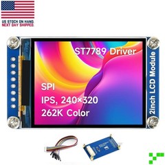 2inch LCD IPS Color Display Module for Pi Arduino ESP32 ST7789 SPI 240×320 IPS
