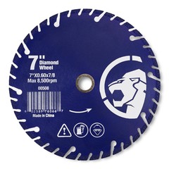 7″ Cut-Off Wheel Diamond Edge Metal Steel Iron Stainless Abrasive 7/8″ Arbor