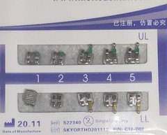 10 Sets Dental Orthodontic Bracket MIM Monoblock Mini Roth/MBT 022/018 345 Hooks