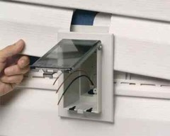 Arlington DBVS1C-1 Low Profile in BOX Recessed Outlet Box Wall Plate Kit for New