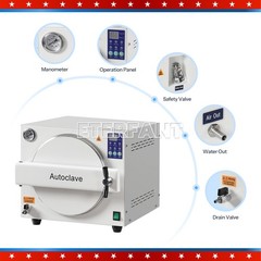 ETERFANT 18L ClassN Dental Medical Autoclave High Temperature Steam Sterilizer