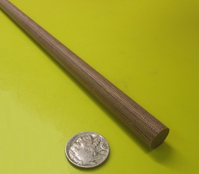 Phenolic Micarta CE Canvas Rods .500 (1/2″) Diameter x 36″ Long