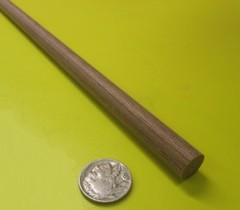 Phenolic Micarta CE Canvas Rods .500 (1/2″) Diameter x 12″ Long