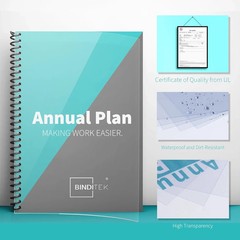 200 Pack 6 Mil PVC Clear Binding Covers, 8.5 X 11 In, Letter Size, Squa