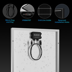 300W Solar Panel Mono Portable Power Camping Home RV Battery Charge