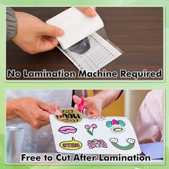Koala Self-Adhesive Laminating Sheets 9″x12″ Clear Cold Laminating Sheets 5PK