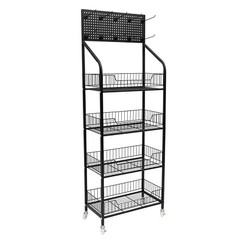 4 Tier Retail Snack Candy Display Rack Stand Display Organizer Basket Holder