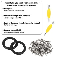 Action Figure Repair Kit: 50 O-Rings, 100 Screws, and as shown in the picture
