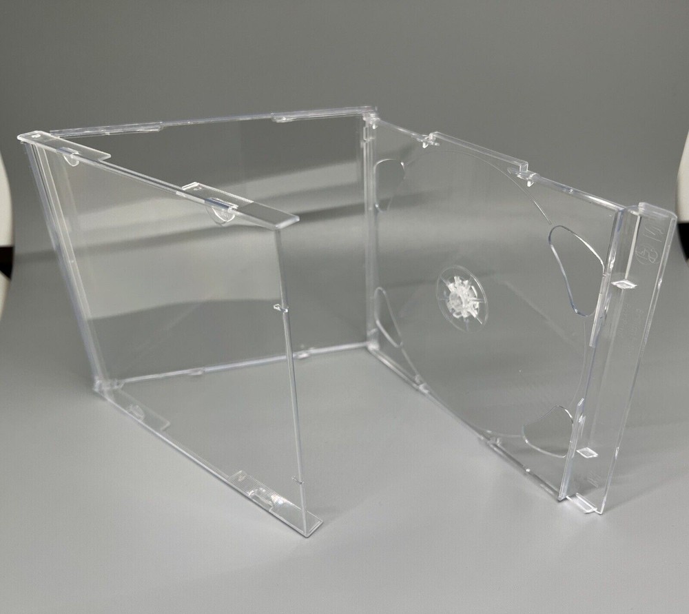 2 Top Quality Rare 10.4mm Brilliant Double Jewel Case Super Clear Tray BR2CDSC
