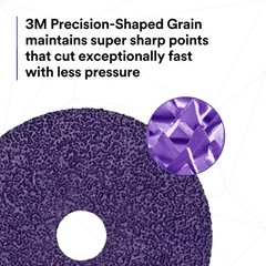 3M Cubitron II Fibre Disc 982CX Pro, 36+, TN Quick Change, 5 in, Die TN500P,…