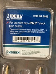2 New # 6939 Neogen Ideal Jolt Electric Stock Prod Shaft 52” Cattle Livestock