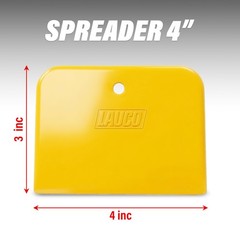 LAUCO Auto Body Filler Yellow Spreaders Pack of 50, Reusable Plastic Spreader 4″