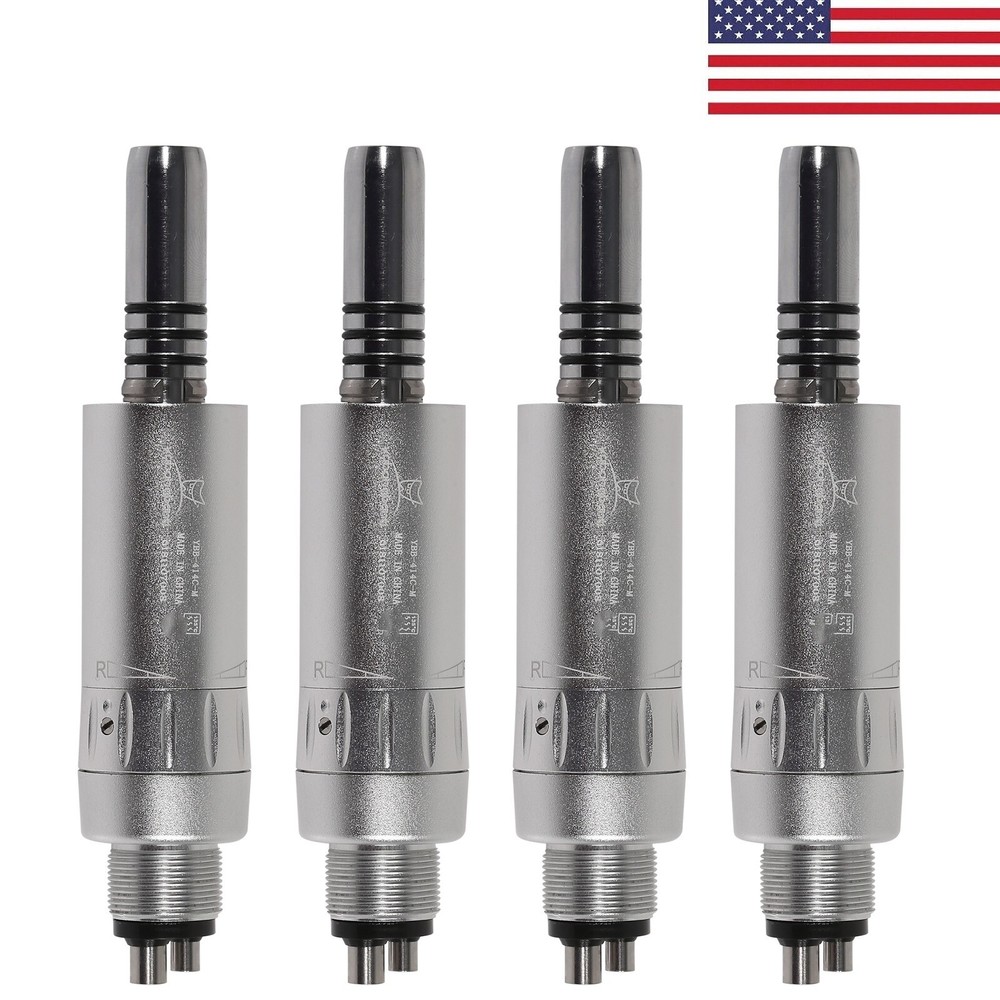 4xDental slow speed Handpiece 4hole Air Motor Inner Water E type Fit NSK WY4 USA