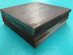 6 Diamond Dowel Steel Plate Blank 4 1/2 x 4 1/2 x 1/4 Metal Square 4.5 4.5 .25