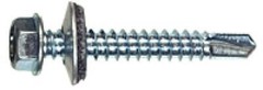 Hex Head #12 x 1-1/2″ Unslotted Self Drilling Sheet Metal Screws EPDM Washer 250