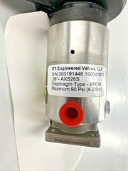 ITT Bio-Pure .38” Diaphragm Valve 316L SS Butt Weld EPDM NOS Medical Lab AXS26S